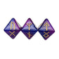 3Pcs Astrology Dice D8 D12 Tarot Dice Polyhedral Pearl Pattern Dice for Divination Astrology Tarot Cards Accessory