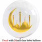 Custom Umrah Mubarak Balloon Helium Eid Balloons Sticker Muslim Islamic Festival Party DIY Decor Ramadan Kareem Decorations