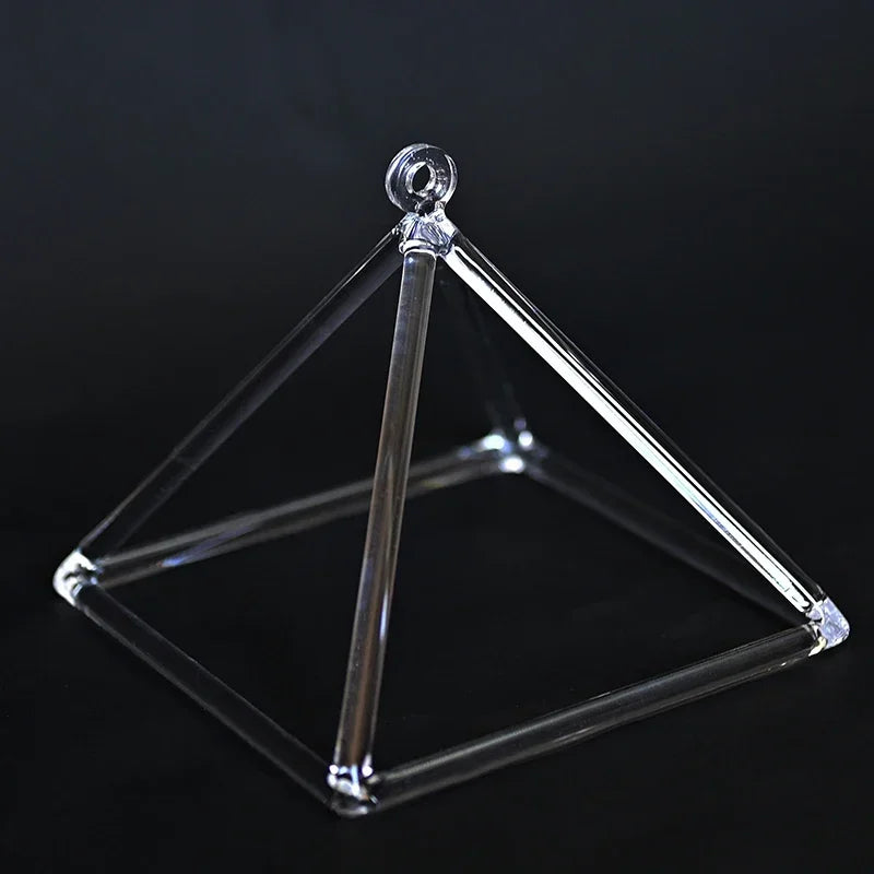 Clear Crystal Singing Pyramid Professional Quartz Tower Singing Bowl Yoga Meditation Sound Healing Percussion Instruments Gifts