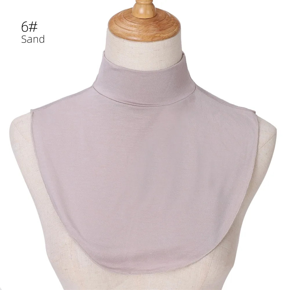 New Soft muslim women's neck cover modal jersey Full cover high neck turtle neck cover islamic clothing ladies clothes accessory