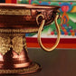 Tibetan-Style Fruit Tray Nepal Altars Platter,Engraving Pisces Hammer Texture Copper Tray,Buddhist Item Holy Plate Decoration