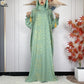2024 New Muslim Long Sleeve Abaya Women Ramadan Prayer Clothes Turkey Middle East Femme Robe Loose African Dress Two-Hat Abaya