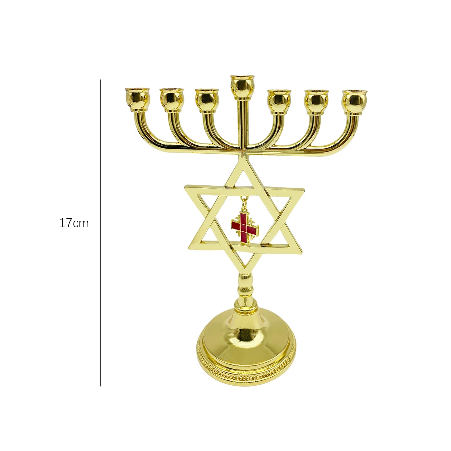 Hanukkah Star Menorah David Candelabra Candle Candlestick Holder Hand Paited Home Decoration Party Festival Candleholder Gifts