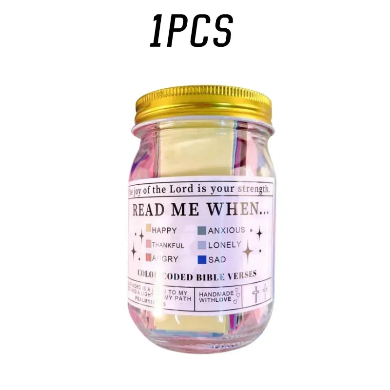 Church Gift Bible Verses Jar Bible Verses for Emotions Feelings Verse Prayer Request Cards Christian Bible Gifts for Women Men