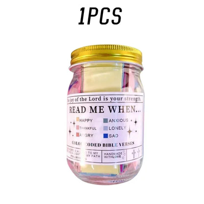 Church Gift Bible Verses Jar Bible Verses for Emotions Feelings Verse Prayer Request Cards Christian Bible Gifts for Women Men