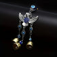 1pc blue eye spread wing owl bell wind chime for outdoor courtyard corridor window lattice wall car decoration birthday gift
