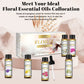 EUQEE 6 Bottles Floral Series Essential Oils Set For Diffuser Candle Making-Rose Lavender Ylang Ylang Jasmine Geranium Chamomile
