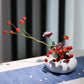 Ceramic Vase Japanese Style Ikebana Kenzan Zen Tea Ceremony Tea Table Flower Arrangement Vase Floral Art Fixed Arranging Tool