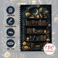 Starry Night Library Notebook,Journal,Blank Lined Pages,Gift for Note-Taking,Inspiring for Men and Women, Perfect for Students