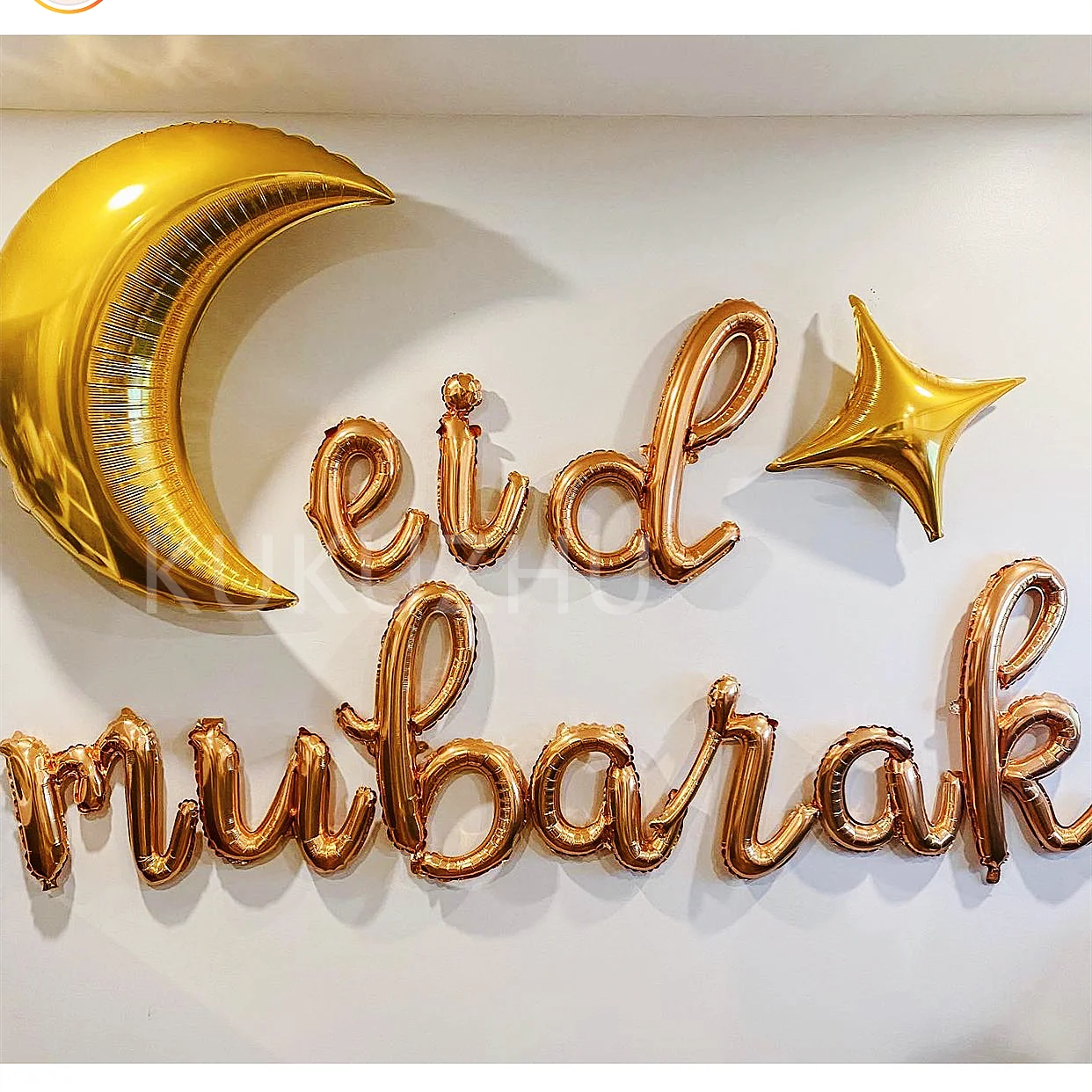 1set Moon Star Balloon Set for Muslim EID Mubarak Festival Home DIY Decoration Ramadan Kareem Kids Birthday Party Ballon Globos