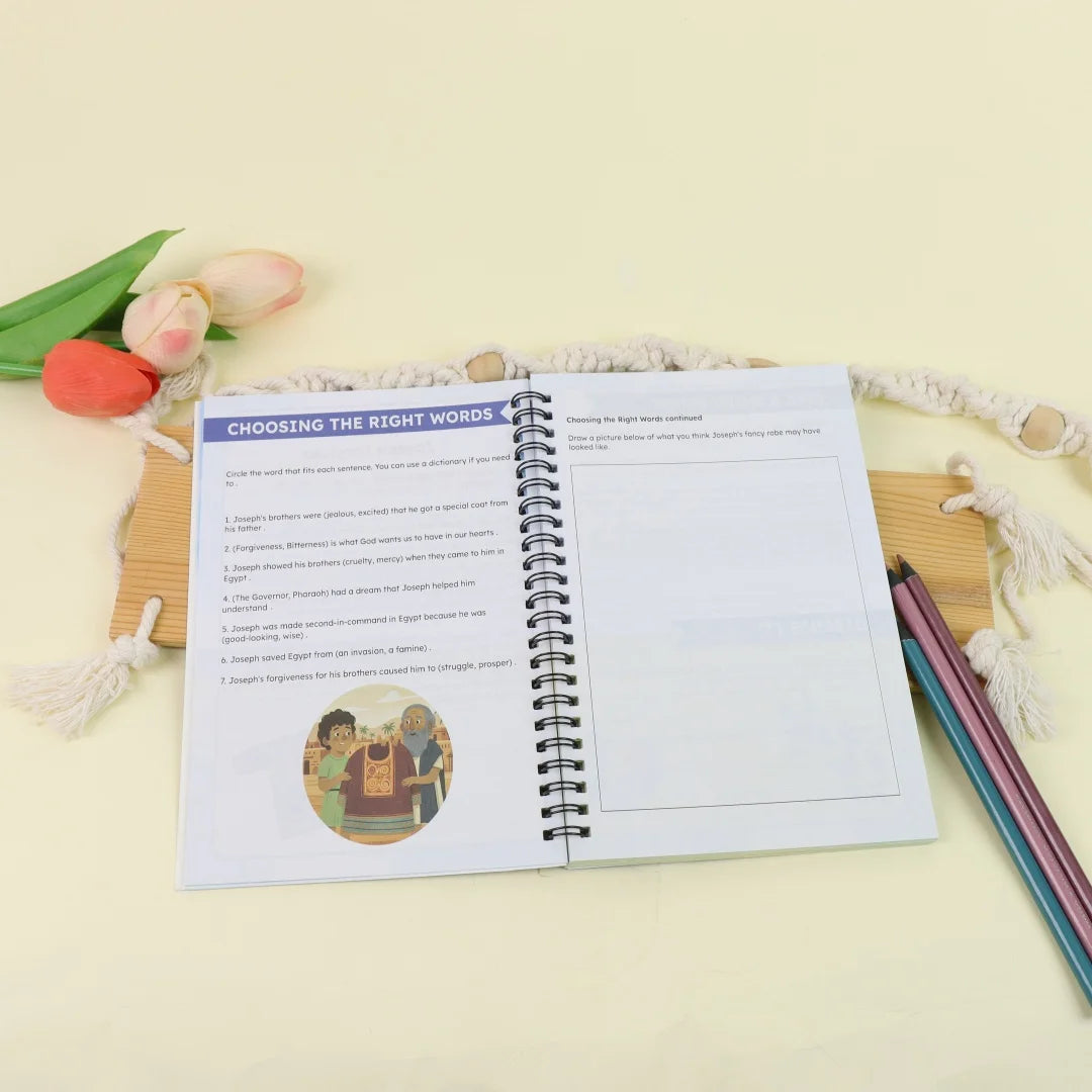 Bible Study Workbook for Kids Notbook: Lessons , Activities, Quizzes, and Questions to Deepen Your Faith (Spiral Bound) NotBook
