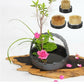 Round Ikebana Flower Frog With Gasket Art Fixed Arranging Tool Small Ikebana Kenzan Pin Frog Arrangements For Your Pot Lid Vase