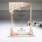 Bar Mitzvah Wedding Souvenir Gift for Guest,Custom Hebrew Print,Thick Acrylic &Base,Personal Prayer Hebrew Psalm of Thanks,10Pcs