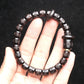 Authentic Natural Ebony Tibetan Six-Character Mantra Tibetan Prayer Wheel Bracelet 15mm Unisex Bracelet