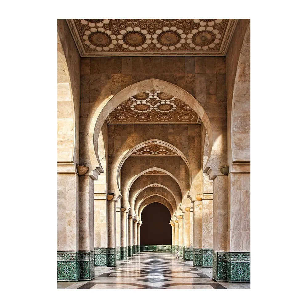 Islamic he Mosque Wall Art Canvas Prints Arbic Kaaba Al Masjid An Nabwi Islamic Canvas Poster Living Room Decor Paintings