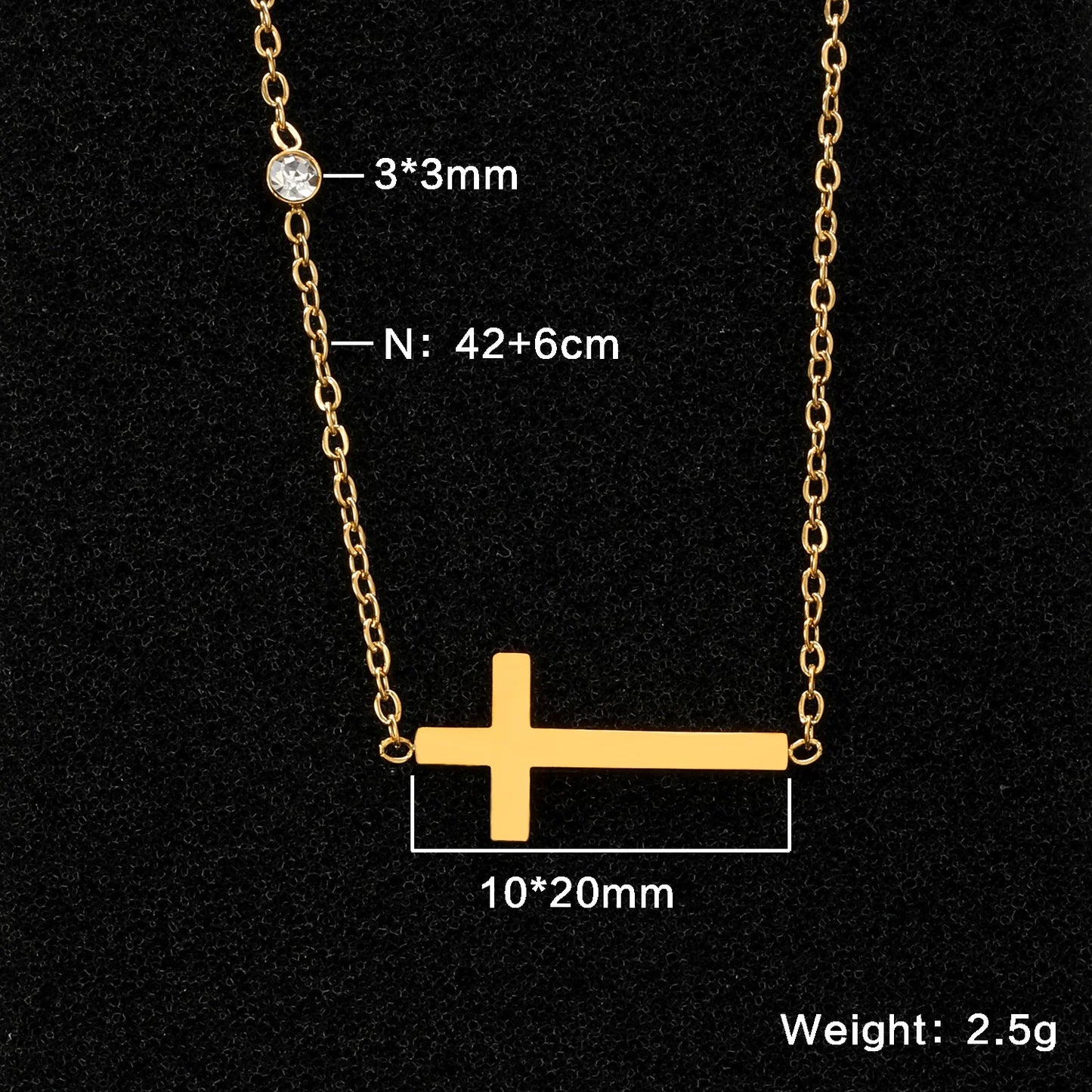 LUXUKISSKIDS Catholic Rosaries Beaded Prayer Cross Pendant Necklace Rosary Prayer Long Stainless Steel Necklaces Collier Jewelry