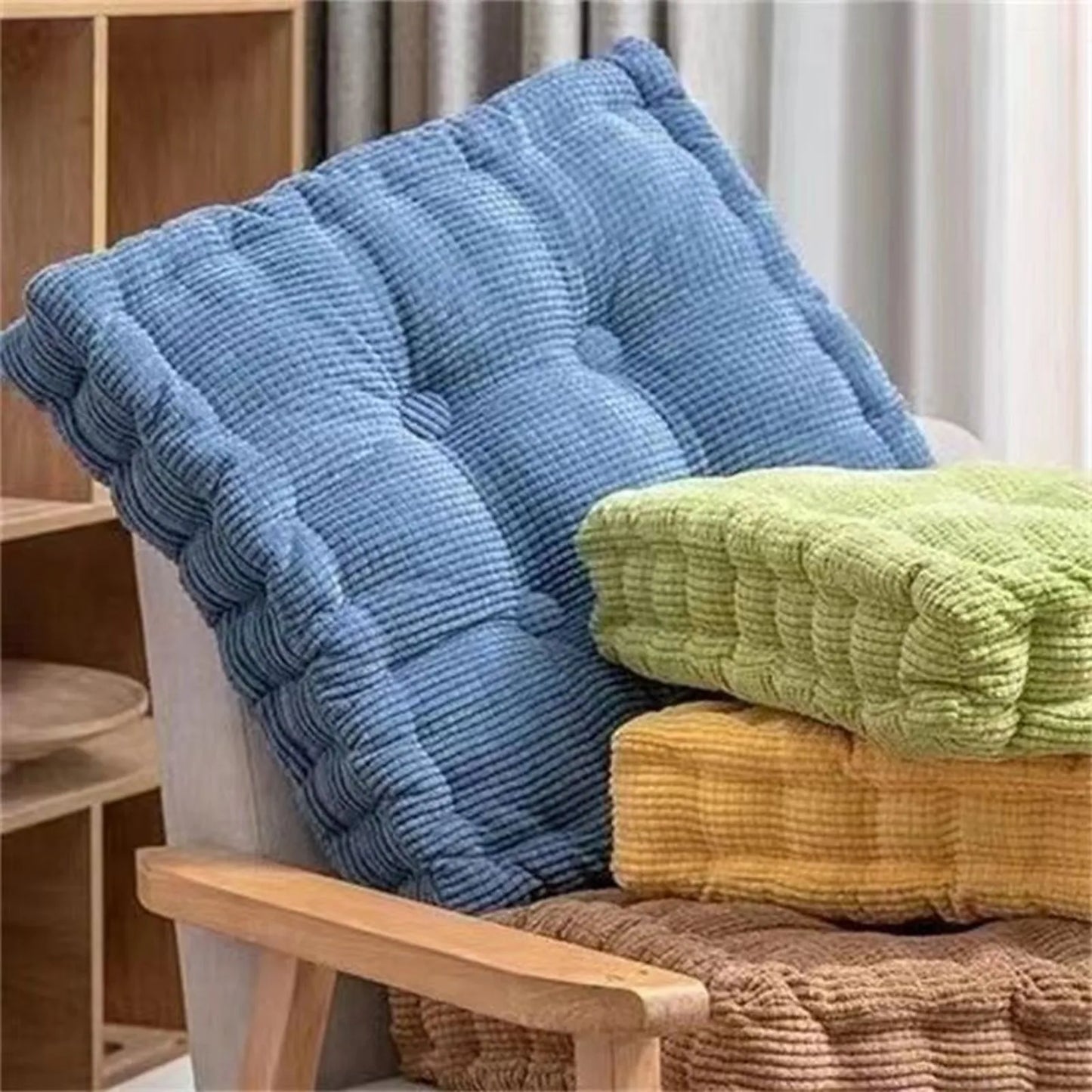 Meditation Floor Square Pillow For Seating On Floor Solid Tufted Thick Pad Cushion For Yoga Balcony Chair Seat Cushions