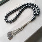 100% Natural 33 hematite Fatima/Hamsa jewelry Muslim rosary prayer beads Tasbih tesbih Allah Masbaha Misbaha sibha subha