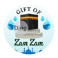Personalised ZamZam Water Bottle Stickers Hajj Umrah Mubarak Eid Label Box Bag Seal Muslim Ramadan Kareem Celebration