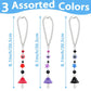 1Pcs Mushroom Car Hanging Ornament with Evil Eye Charms Black Red Mushroom Evil Eye Car Mirror Hanging Accessories
