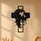 Religious Jesus Cross Iron Wall Art, Home Church Decor, Easter Christmas Gift for Christians
