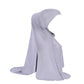 Women 2 Piece Solid Color Amira Jersey Muslim Hijab Soft Stretch Head Scarf with Tube Inner Underscarf Cap Hood Prayer Turbante