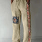 Retro Compass Printed Men's Casual Pants Harajuku Street Trendy Men's Straight Leg Pants Casual High Waisted Drawstring Pants