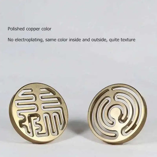 Incense Burner Accessories Copper Metal Lotus Cloud Hollow Out Printing Pressing Equipment Tools Chinese Living Room Incense