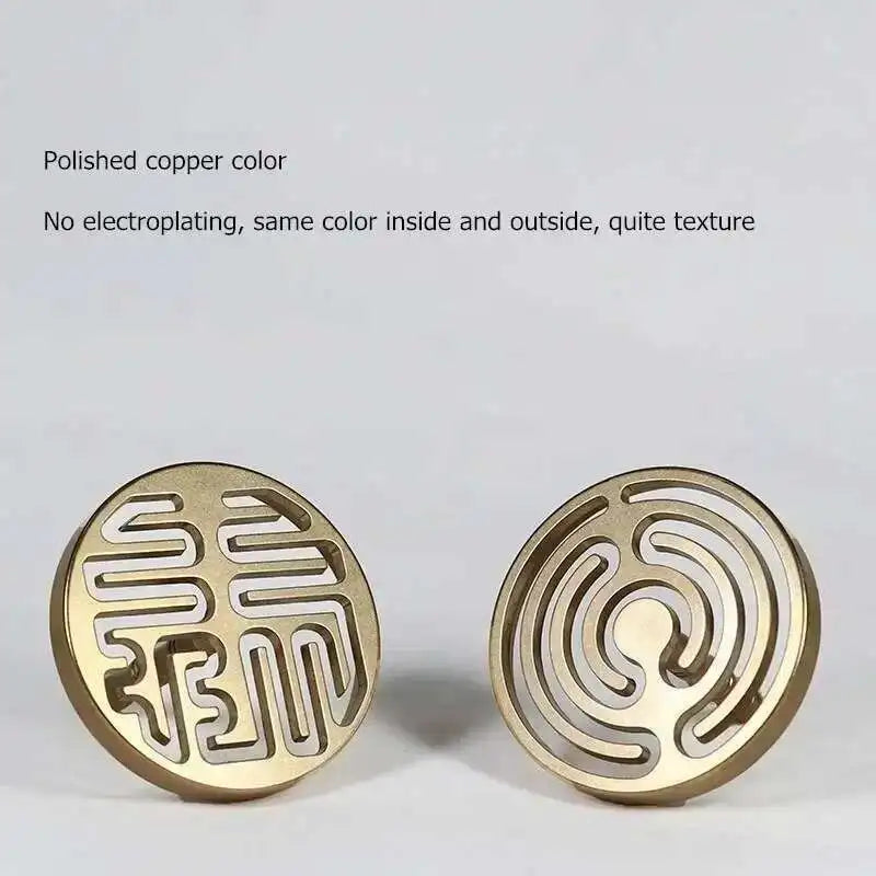 Incense Burner Accessories Copper Metal Lotus Cloud Hollow Out Printing Pressing Equipment Tools Chinese Living Room Incense