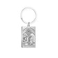Dawapara Tarot Cards Keychains Stainless Steel Vintage Amulet Good Luck The Major Arcana Keyring Wiccan Jewelry