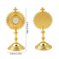 Catholic Christian Communion Statue Gold Jesus Hominum Salvator Home Office Table Decoration Cross Figurine Religion Gift