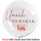Custom Umrah Mubarak Balloon Helium Eid Balloons Sticker Muslim Islamic Festival Party DIY Decor Ramadan Kareem Decorations