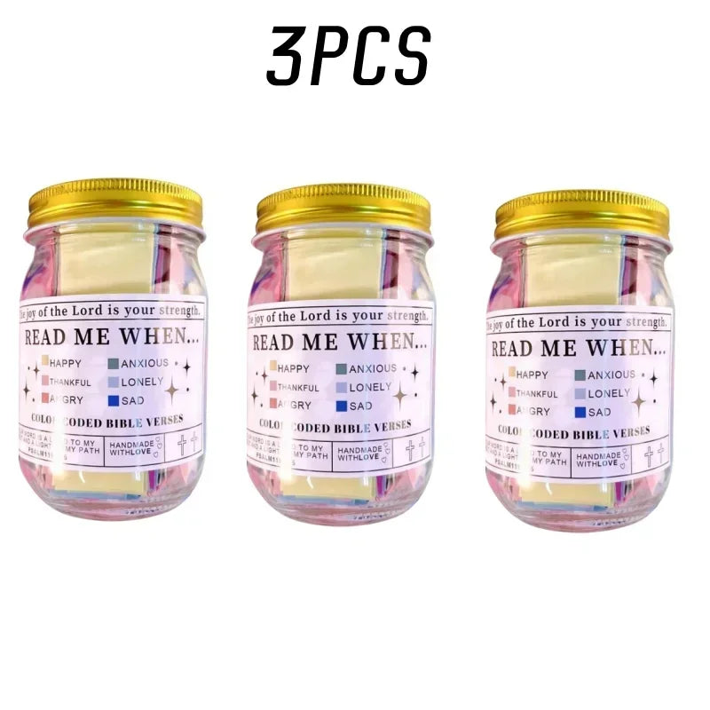 Church Gift Bible Verses Jar Bible Verses for Emotions Feelings Verse Prayer Request Cards Christian Bible Gifts for Women Men
