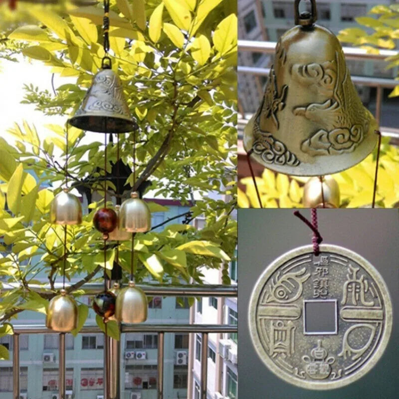 Wind Chime Ornaments, Door Hangings, Gifts, Outdoor Balcony Pendants, Metal Copper Wind Chimes, Bells, Jingle Car Pendants