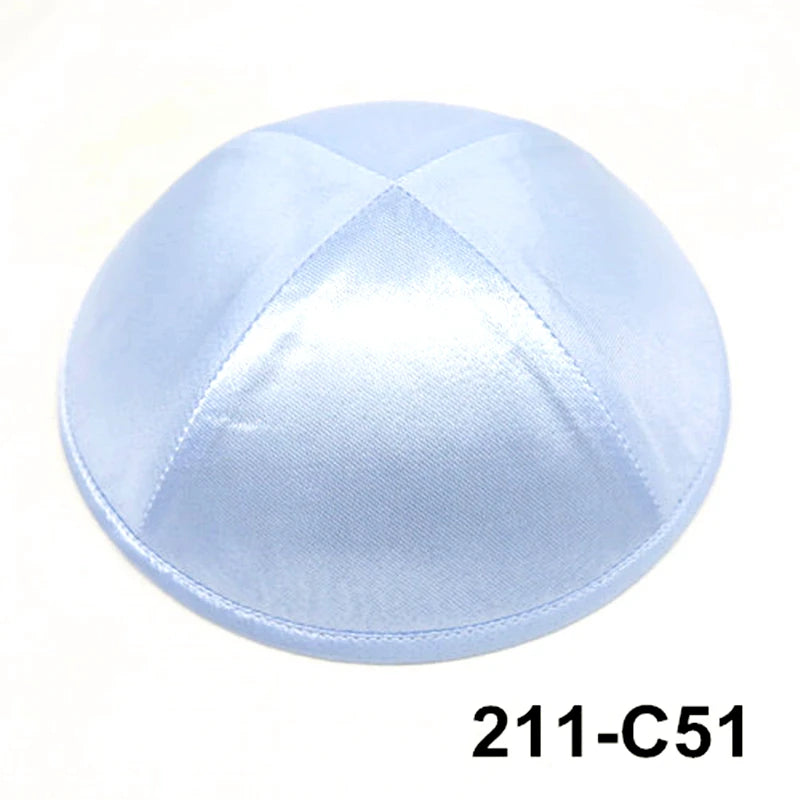 GIU 19cm Satin Jewish Hats Caps Skullies Beanies Kippot Yarmulke Kippah Dome Kipa For Wedding And Events