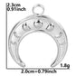 100% Stainless Steel Moon Pendants For Jewelry Making Supplies Various Luna Animal Wings Sun Star Eye Charms In Bulk Accessories
