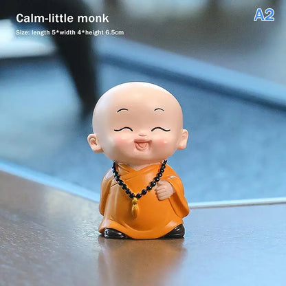 Mini Buddhas Statue Little Buddhists Monks Buddhism Figurine Zen Ornament Home Aquarium Tank Garden Yard Decoration
