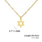 EUEAVAN 1pc Hebrew Letter Chai Symbol Necklace for Women Jewish Blessing Life Star of David Pendant Protection Amulet Jewelry
