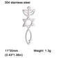 EUEAVAN 1pc Hebrew Letter Hai Chai Pendant Ahava Love Jehovah Yahweh Charm Jewish Judaic DIY Necklace Jewelry Making Accessories