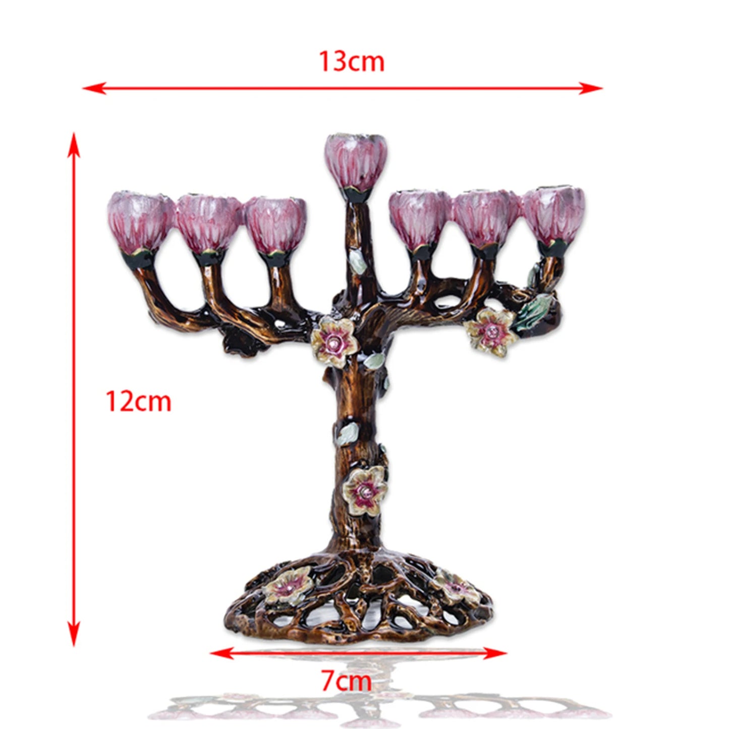 Hanukkah Star Menorah David Candelabra Candle Candlestick Holder Hand Paited Home Decoration Party Festival Candleholder Gifts