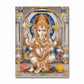 India Hindu Golden Ganesha Temple Poster Shiva Parvati Painting Canvas Prints Elephant God Religion Picture Room Hoom Wall Decor
