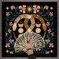 1pc Tarot card tablecloth, twelve constellations divination, starry sky altar cloth, Tarot card game decoration tablecloth