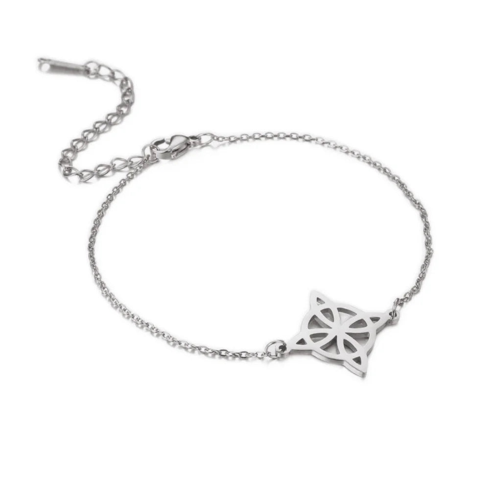Jeshayuan Witch Knot Bracelet Jewish Hebrew Tetragrammaton Bracelet Witchcraft Pentagram Bracelet For Women Amulet Jewelry Gift