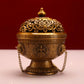 Small Tibetan galsang flower hanging incense burner, Alloy eight-auspicious spice powder incense burner, Home aroma ornaments