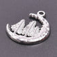 100% Stainless Steel Moon Pendants For Jewelry Making Supplies Various Luna Animal Wings Sun Star Eye Charms In Bulk Accessories