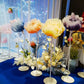 Automatic mechanical silk flowers, wedding Christmas decorations, adjustable height, suitable for party, home office centerpiece