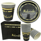 10Pcs Umrah Eid Mubarak Ramadan Party Disposable Tableware Kaaba Paper Plates Cups Napkin Muslim Islamic Eid Al-Fitr Decoration
