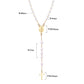 LUXUKISSKIDS Catholic Rosaries Beaded Prayer Cross Pendant Necklace Rosary Prayer Long Stainless Steel Necklaces Collier Jewelry