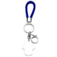Hebrew Judaism Hexagram Jewish Hamsa Hand Fish Eyes Key Chain Stainless Steel Blue Color David Star Hand of Fatima Jewelry
