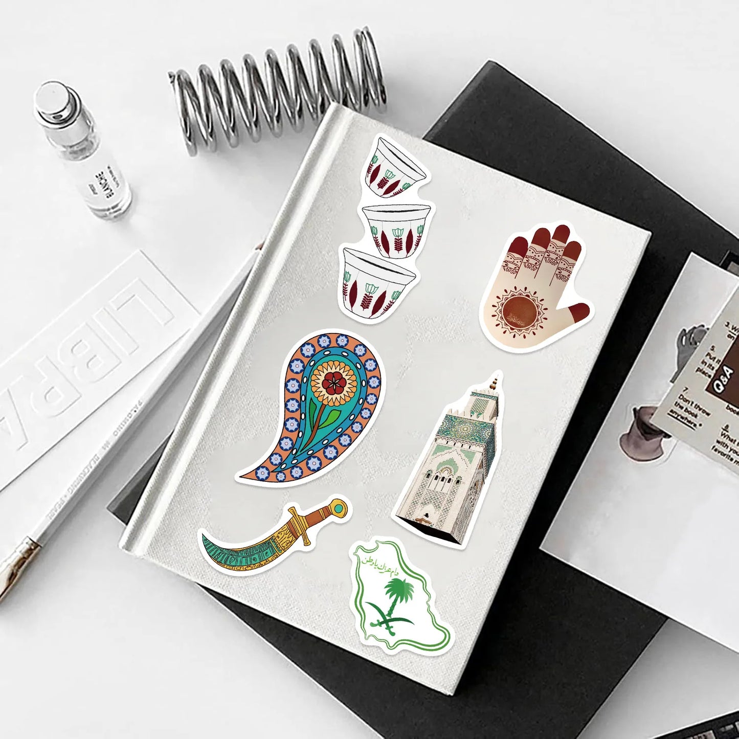 10/25/50pcs Graffiti Middle East Arabic Style Art Stickers for DIY Decor Guitar Phone Laptop Suitcase Notebook Scrapbook